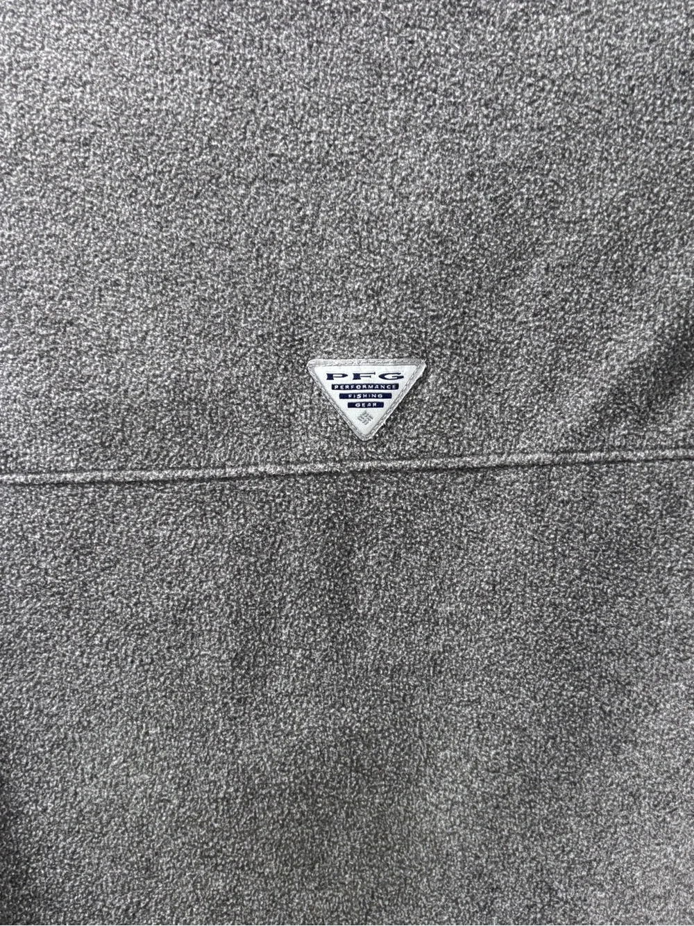 Columbia PFG Snap-Up Fleece Pullover - Grey & Aqua Size Small